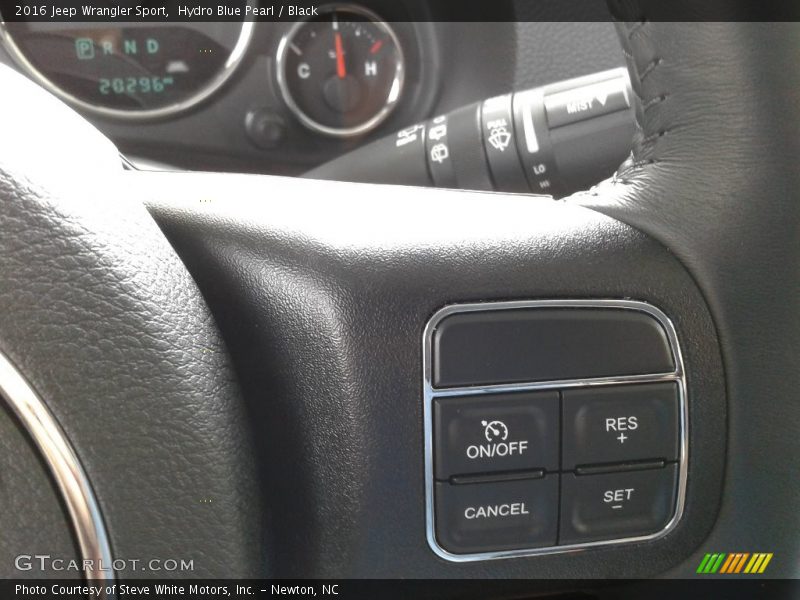 Hydro Blue Pearl / Black 2016 Jeep Wrangler Sport