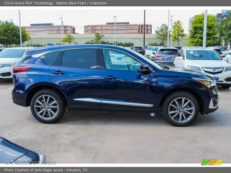 Fathom Blue Pearl / Graystone 2019 Acura RDX Technology