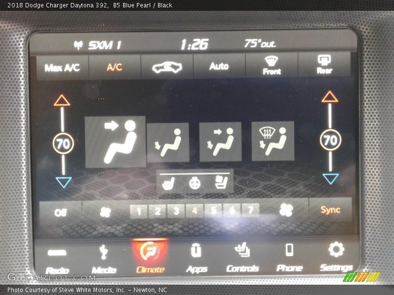 B5 Blue Pearl / Black 2018 Dodge Charger Daytona 392