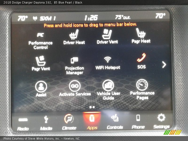 B5 Blue Pearl / Black 2018 Dodge Charger Daytona 392