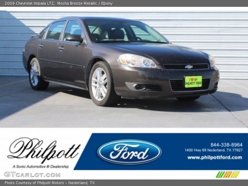 Mocha Bronze Metallic / Ebony 2009 Chevrolet Impala LTZ