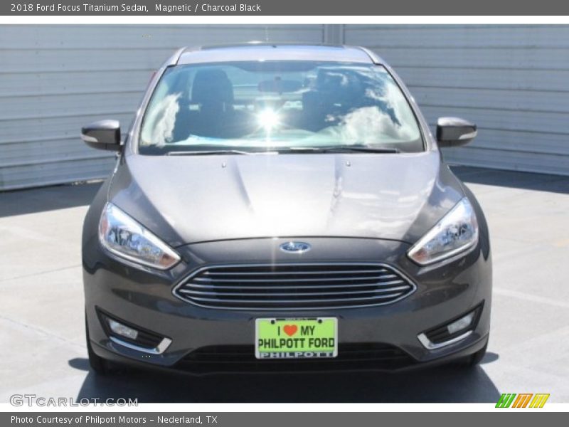 Magnetic / Charcoal Black 2018 Ford Focus Titanium Sedan