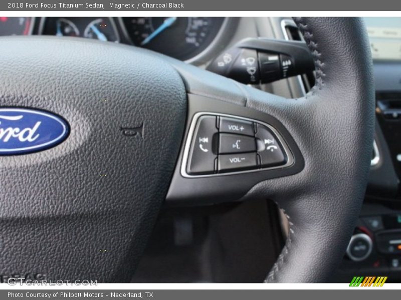 Magnetic / Charcoal Black 2018 Ford Focus Titanium Sedan