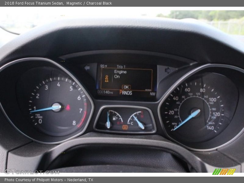 Magnetic / Charcoal Black 2018 Ford Focus Titanium Sedan