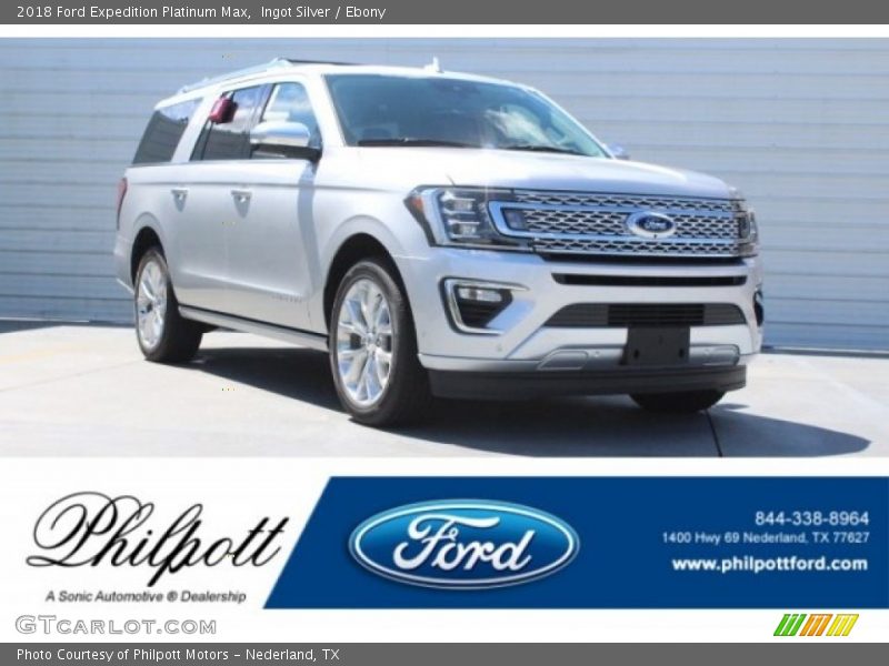 Ingot Silver / Ebony 2018 Ford Expedition Platinum Max
