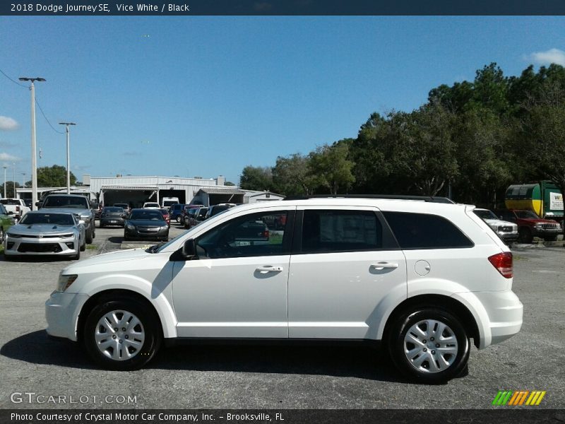 Vice White / Black 2018 Dodge Journey SE