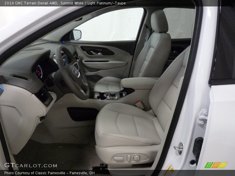 Summit White / Light Platinum/­Taupe 2019 GMC Terrain Denali AWD