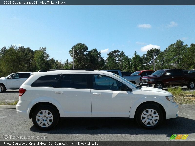 Vice White / Black 2018 Dodge Journey SE