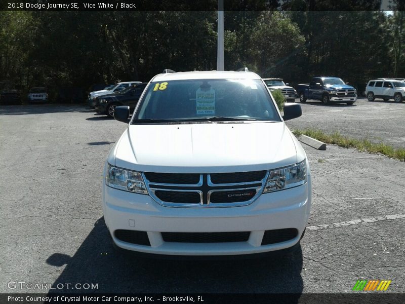 Vice White / Black 2018 Dodge Journey SE