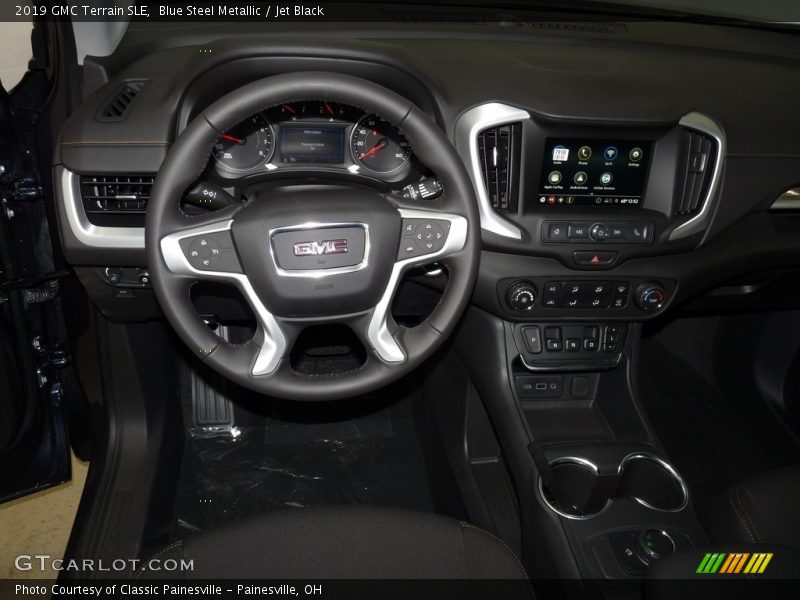 Blue Steel Metallic / Jet Black 2019 GMC Terrain SLE