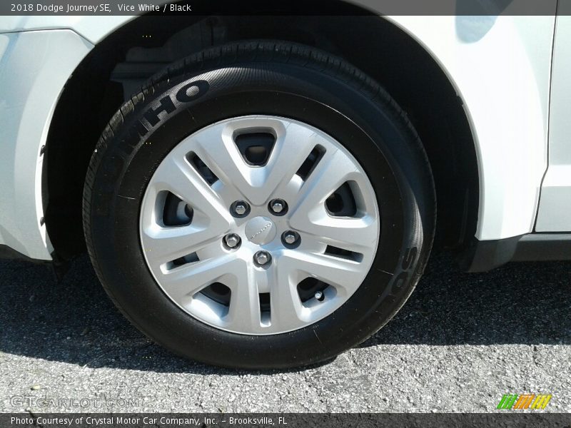 Vice White / Black 2018 Dodge Journey SE