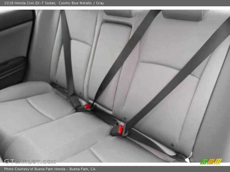 Cosmic Blue Metallic / Gray 2018 Honda Civic EX-T Sedan