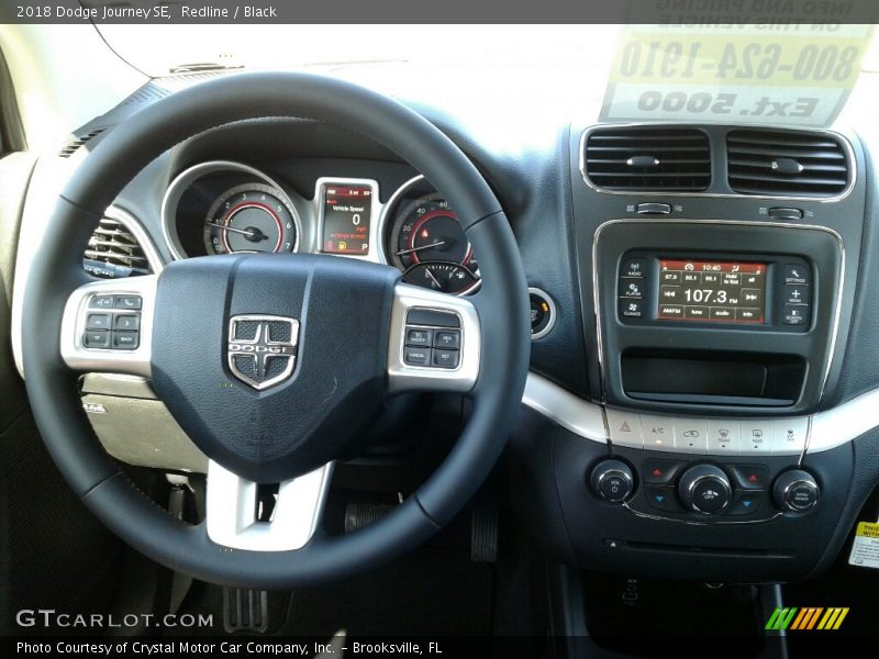 Redline / Black 2018 Dodge Journey SE