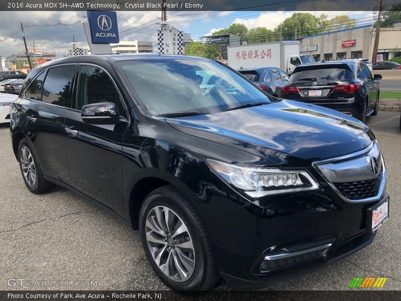 Crystal Black Pearl / Ebony 2016 Acura MDX SH-AWD Technology