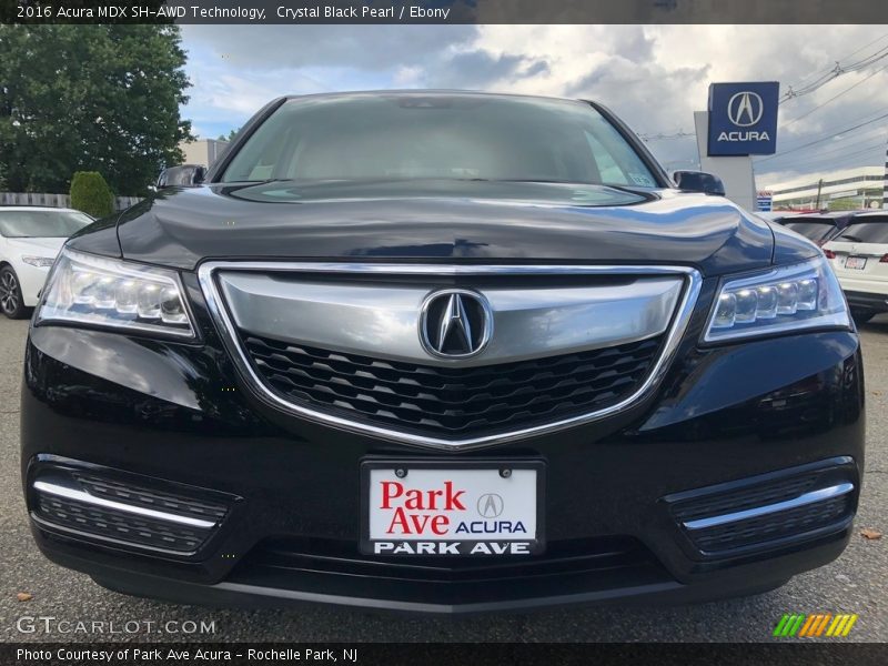 Crystal Black Pearl / Ebony 2016 Acura MDX SH-AWD Technology