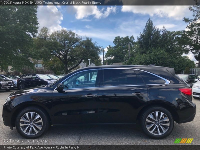 Crystal Black Pearl / Ebony 2016 Acura MDX SH-AWD Technology