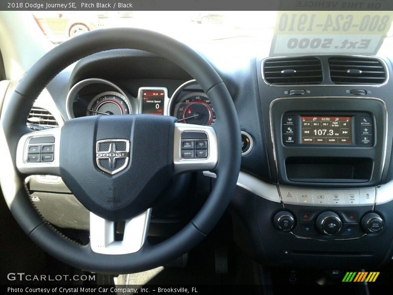 Pitch Black / Black 2018 Dodge Journey SE