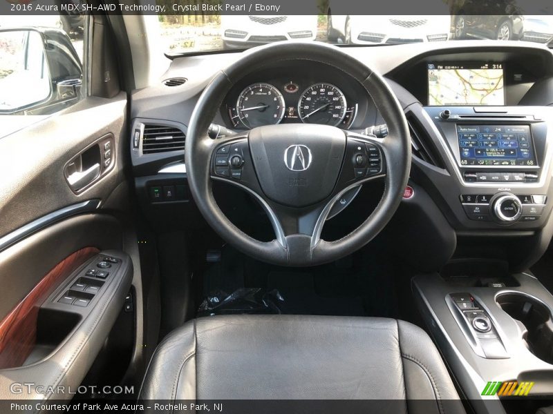 Crystal Black Pearl / Ebony 2016 Acura MDX SH-AWD Technology
