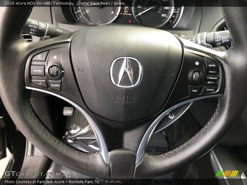 Crystal Black Pearl / Ebony 2016 Acura MDX SH-AWD Technology