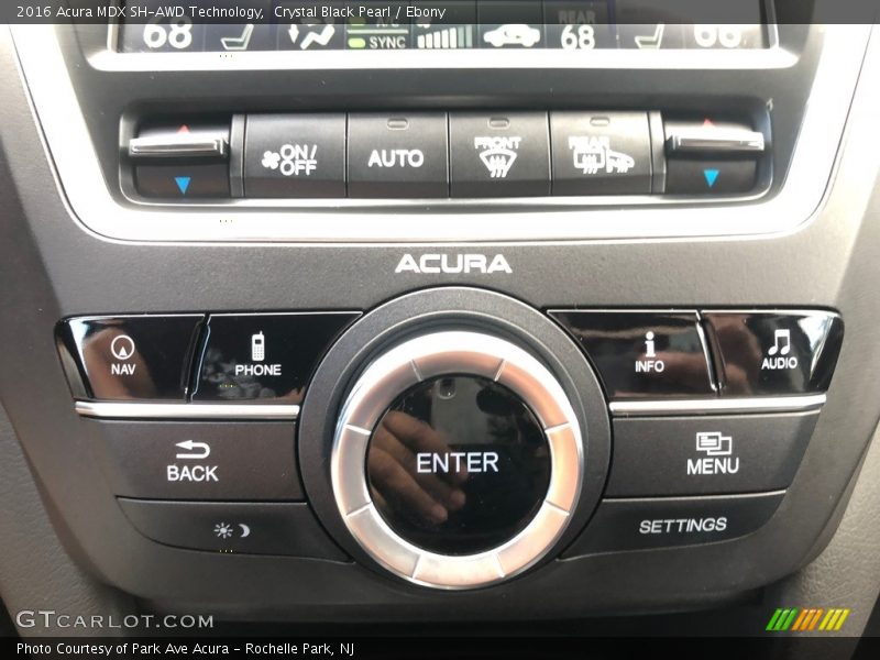 Crystal Black Pearl / Ebony 2016 Acura MDX SH-AWD Technology