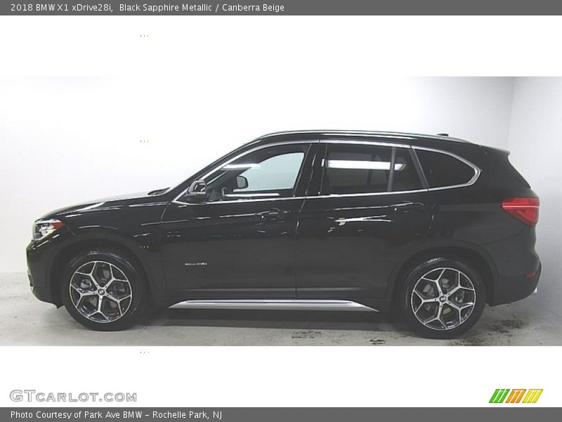 Black Sapphire Metallic / Canberra Beige 2018 BMW X1 xDrive28i