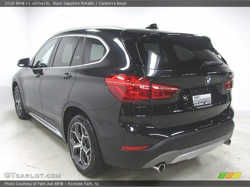 Black Sapphire Metallic / Canberra Beige 2018 BMW X1 xDrive28i