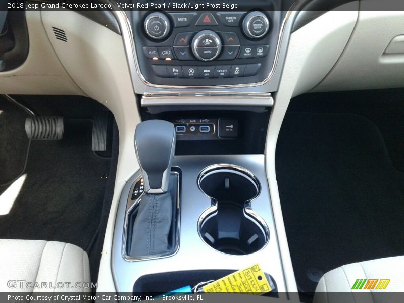 Velvet Red Pearl / Black/Light Frost Beige 2018 Jeep Grand Cherokee Laredo
