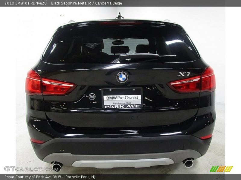 Black Sapphire Metallic / Canberra Beige 2018 BMW X1 xDrive28i