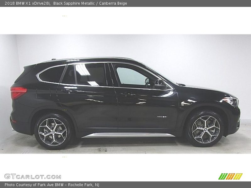 Black Sapphire Metallic / Canberra Beige 2018 BMW X1 xDrive28i