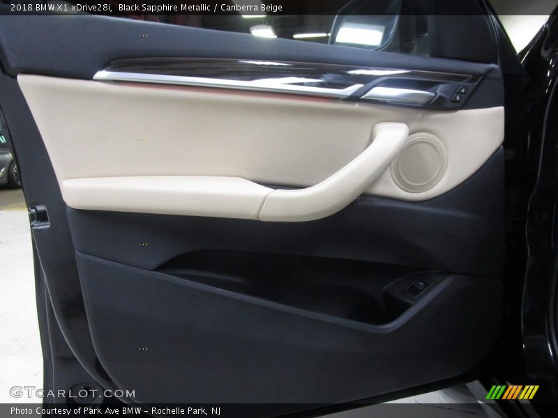 Black Sapphire Metallic / Canberra Beige 2018 BMW X1 xDrive28i