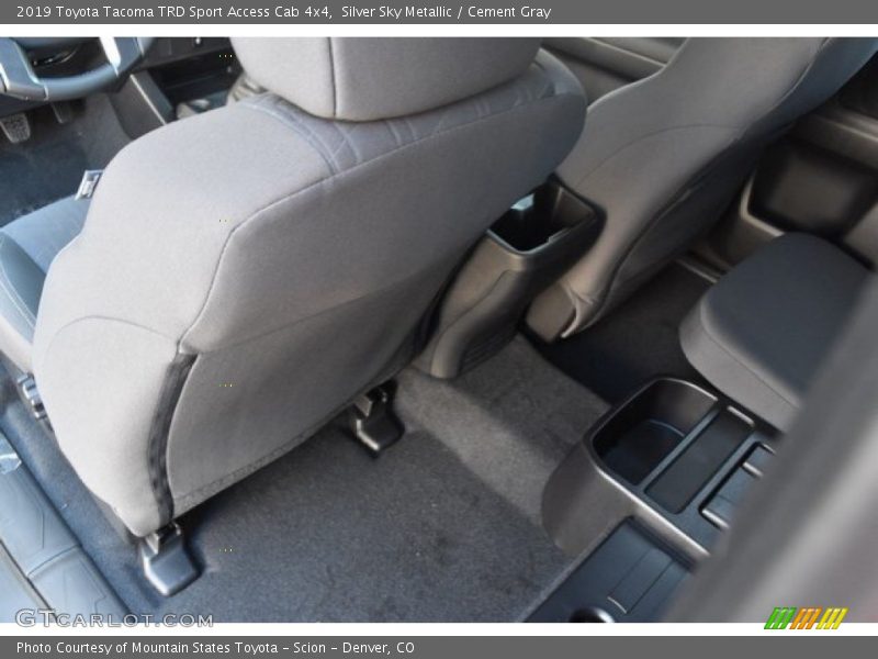 Silver Sky Metallic / Cement Gray 2019 Toyota Tacoma TRD Sport Access Cab 4x4