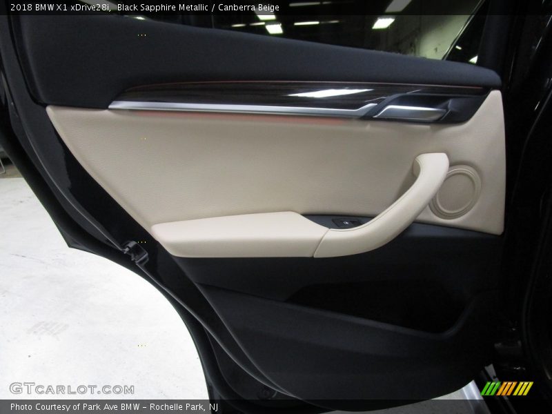 Black Sapphire Metallic / Canberra Beige 2018 BMW X1 xDrive28i