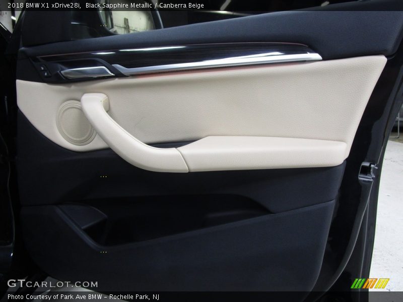 Black Sapphire Metallic / Canberra Beige 2018 BMW X1 xDrive28i