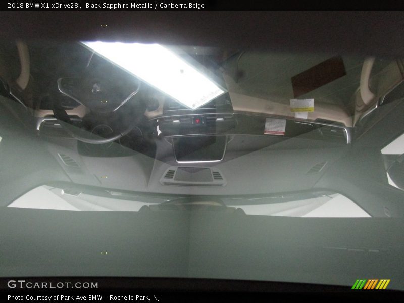 Black Sapphire Metallic / Canberra Beige 2018 BMW X1 xDrive28i