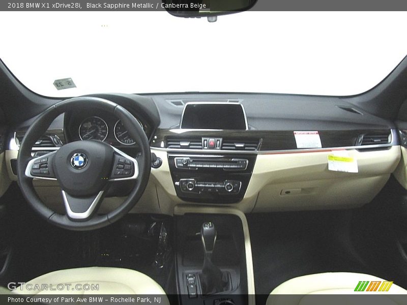 Black Sapphire Metallic / Canberra Beige 2018 BMW X1 xDrive28i