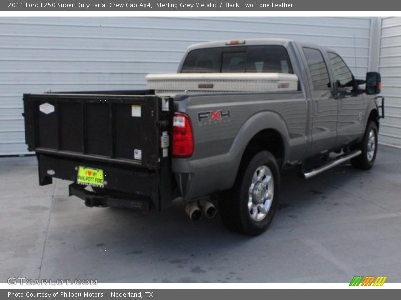 Sterling Grey Metallic / Black Two Tone Leather 2011 Ford F250 Super Duty Lariat Crew Cab 4x4