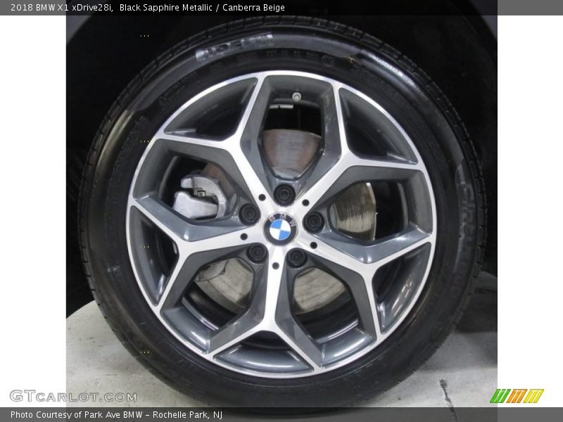 Black Sapphire Metallic / Canberra Beige 2018 BMW X1 xDrive28i