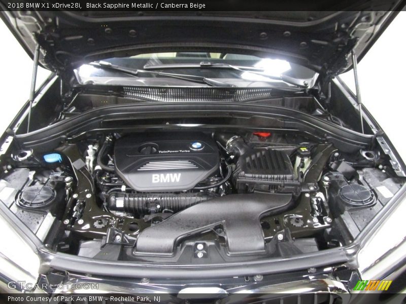Black Sapphire Metallic / Canberra Beige 2018 BMW X1 xDrive28i