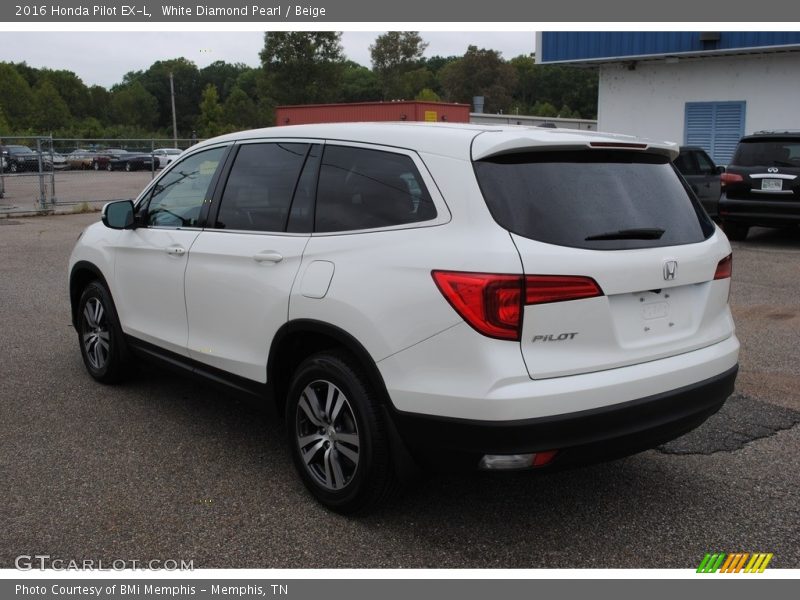 White Diamond Pearl / Beige 2016 Honda Pilot EX-L