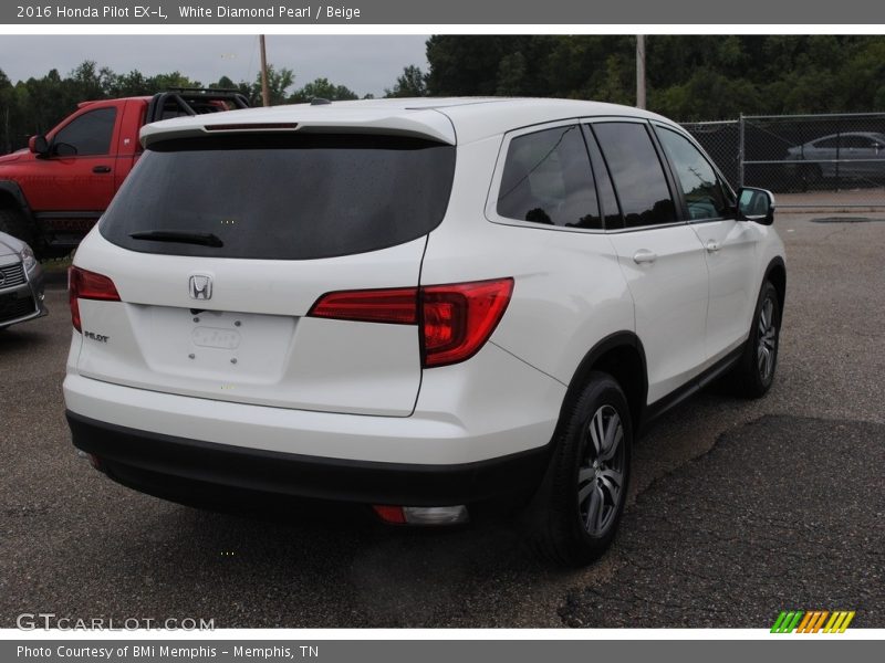 White Diamond Pearl / Beige 2016 Honda Pilot EX-L