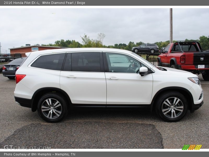 White Diamond Pearl / Beige 2016 Honda Pilot EX-L