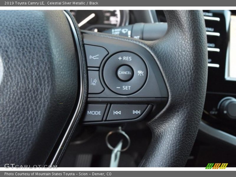 Celestial Silver Metallic / Black 2019 Toyota Camry LE