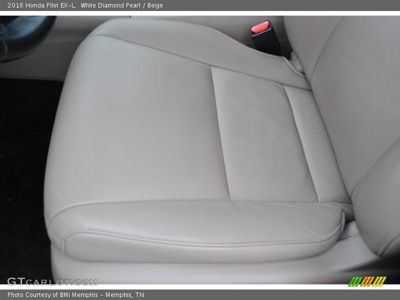 White Diamond Pearl / Beige 2016 Honda Pilot EX-L