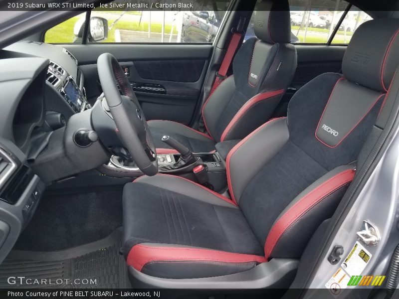 Front Seat of 2019 WRX STI Limited