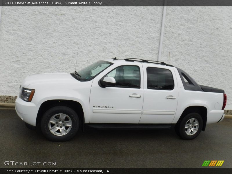 Summit White / Ebony 2011 Chevrolet Avalanche LT 4x4