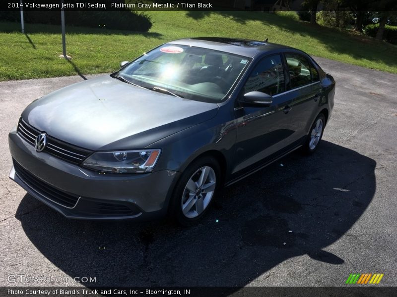 Platinum Gray Metallic / Titan Black 2014 Volkswagen Jetta TDI Sedan