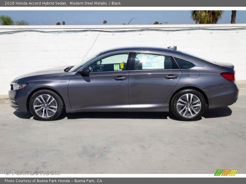 Modern Steel Metallic / Black 2018 Honda Accord Hybrid Sedan