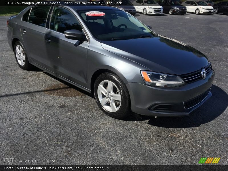 Platinum Gray Metallic / Titan Black 2014 Volkswagen Jetta TDI Sedan