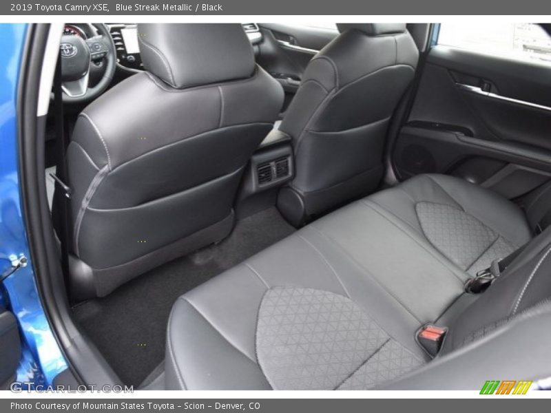 Blue Streak Metallic / Black 2019 Toyota Camry XSE
