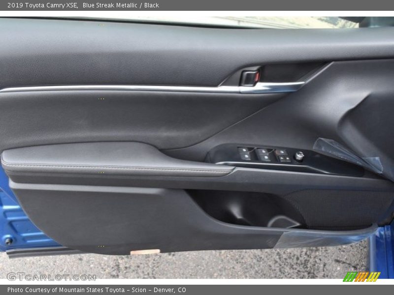 Blue Streak Metallic / Black 2019 Toyota Camry XSE
